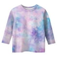 thumbnail image 2 of MIASHUI Chandails Raglan à Manches 3/4 pour Tout-Petits Filles Garçons T-Shirt de Baseball T-Shirts en Coton Uniformes Scolaires, Violet, 7-8 Ans, 2 of 4