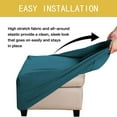 thumbnail image 3 of Koszal Stool Cover Stretching Widely Applied Breathable Square Foot Stool Stretch Covers for Slipcovers, 3 of 8
