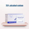 thumbnail image 2 of 100 Almohadillas De Preparación De Alcohol No Tejidas, Toallitas De Limpieza De La Piel Suaves Y Absorbentes Con Alcohol Isopropílico, Para Preparación De Inyecciones De, 2 of 8