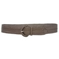 thumbnail image 2 of 2 Inch Wide Hand Made Soft Metallic Woven Braided Round Belt, 2 of 2
