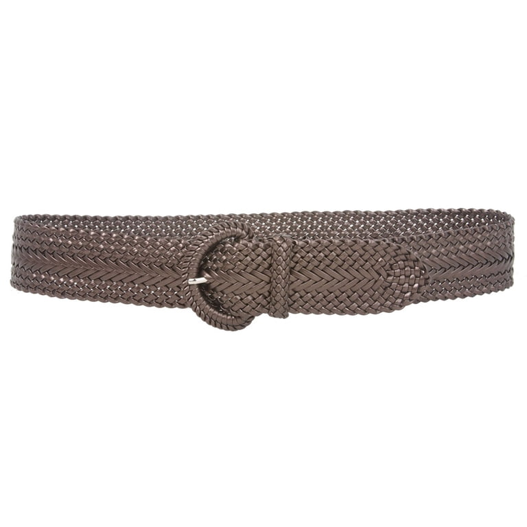 2 Inch Wide Hand Made Soft Metallic Woven Braided Round Belt  display picture 1
