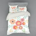 thumbnail image 2 of Ambesonne Floral Bedding Set 3 Pcs, Pastel Folkloric Flowers, Twin XL, Multicolor, 2 of 3