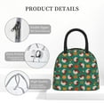 thumbnail image 4 of Yiaed Cartoon Turkey Print Lunch Bag Adult Insulated Lunch Box, Leakproof Cooler Food Lunch Containers Reusable High Capacity Lunch Tote Bags-One Size, 4 of 6