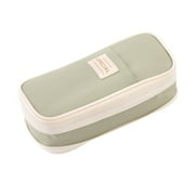 XMMSWDLA Big Capacity Pencil Case High Large Storage Pouch Marker Pen Case Travel Simple Stationery Bag Office College Office Organizer Adults