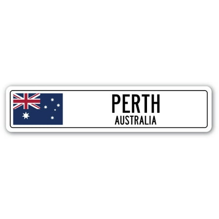 Perth, Australia Street [3 Pack] of Vinyl Decal Stickers | Indoor/Outdoor | Funny decoration for Laptop, Car, Garage , Bedroom, Offices | (Best All In One Computer Australia)
