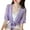 Purple, variant on Shawl Top Solid Color Breathable See-through Friendly to Skin Sun Protection Dress-up Chiffon Summer Women Shawl Top Clothing for Women