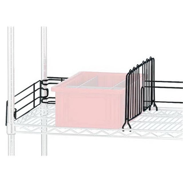 Quantum Storage BL72BK 72 in. Wire Shelving Unit Back Ledges - Black