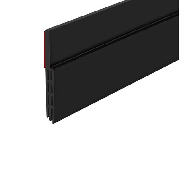 Door Draft Stopper for Bottom of Door Weather Stripping Door Seal Gap Blocker for Cold Air Noise Dust Insulation Self-Adhesive Under Door Sweep for Home Office Interior Exterior Doors,Black