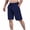 Navy, variant on Yievot Mens Swim Trunks Drawstring Elastic Waist Bermuda Shorts Breathable Gym Workout Athletic Shorts with Pockets