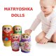 thumbnail image 1 of Muñecos de madera de 5 capas barniz Matryoshka muñecas rusas adornos Ehuebsd para el hogar, 1 of 9