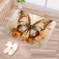 thumbnail image 5 of Butterfly Non-Slip Polyester Bath Rug, Machine Washable Area Rugs for Bathroom and Chair Rug, 5 of 6