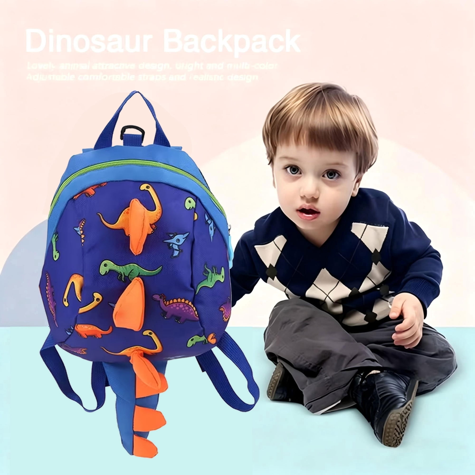 GASTROPOD Toddler Backpack Leash,Backpack Leash for Toddlers 1-3,Kids Children Nursery Preschool Anti Lost Safety Toddler Leash with Harness Backpacks Leash for Toddlers Boys Girls(Dark Blue)