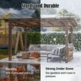 thumbnail image 5 of LZBEITEM 13'x10' Hardtop Grill Gazebo, Outdoor BBQ Gazebo Canopy Tent with Galvanized Steel Roof for Lawn, Garden, Deck, 5 of 16