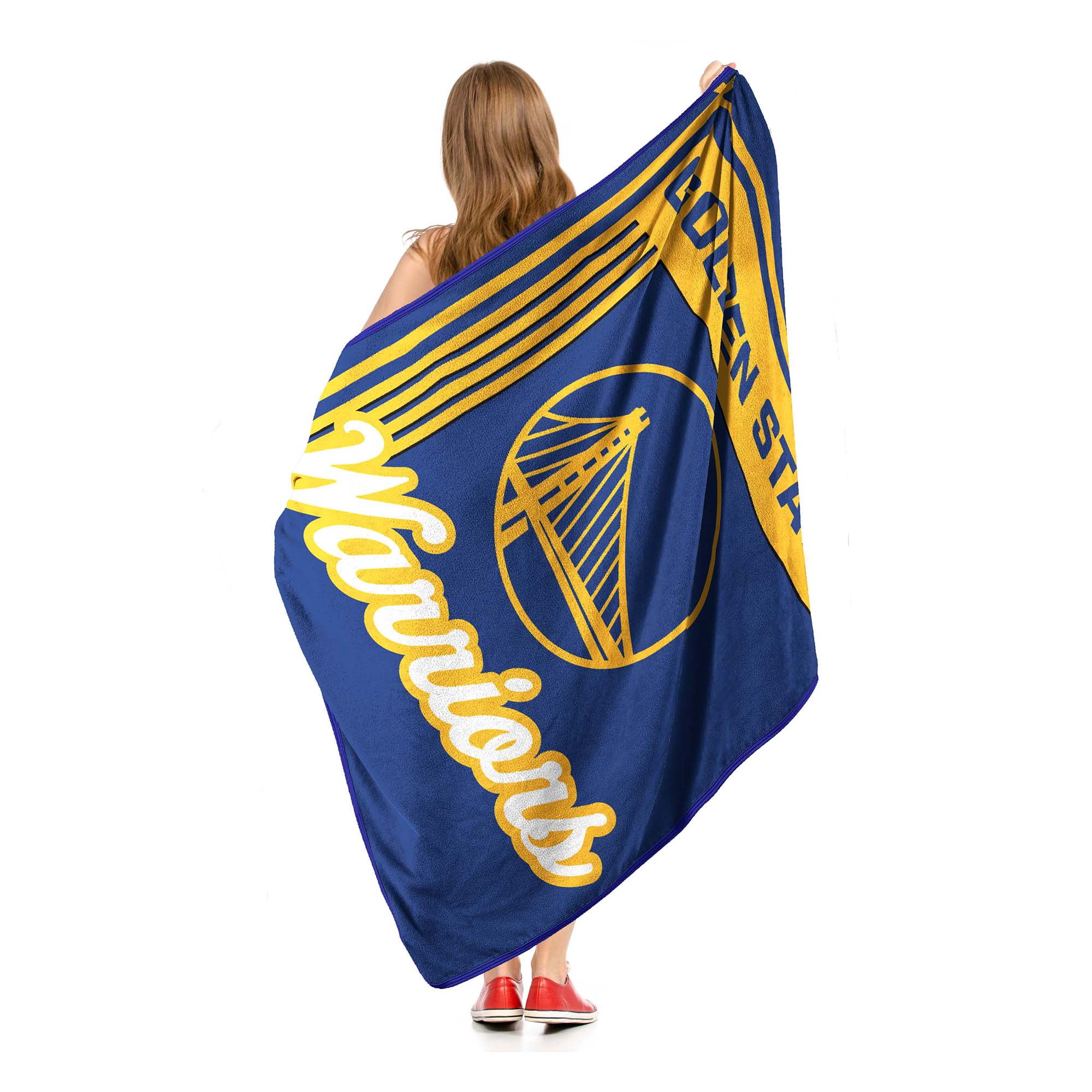 Golden State Warriors Northwest NBA Officially Licensed Microfiber Throw Blanket - 46" x 60"
