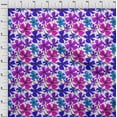 thumbnail image 4 of oneOone Georgette Viscose Purple Fabric Floral Diy Clothing Quilting Fabric Print Fabric By Yard 42 Inch Wide, 4 of 4