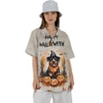 thumbnail image 4 of Happy Halloween Rottweiler Witches Hat Pumpkin Carving Hawaiian Shirt Breathable Summer Unisex Merch Rottie Dog Lover Gifts Idea - 02019, 4 of 6