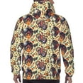 thumbnail image 7 of Balery Fashion Hippie Girl Pattern Mens Hoodie Kangaroo Pocket Hoodie Pullover Hooded Sweatshirt Ideal for Daily Wear Travel and Home-Large, 7 of 7
