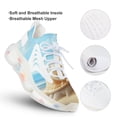 thumbnail image 3 of 2024 Seashell On The Beach Women Or Men Lace Up Flat Sneakers Female Mesh Walking Footwear, 3 of 8