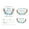 thumbnail image 1 of Inkdotpot Set Of 30Antler (Boy) Jungle Animals Baby Shower Invitations-Diaper Raffle Tickets And Baby Shower Book Request Cards Invites Its A Boy Its A Girl, 1 of 1