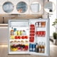 thumbnail image 2 of Qinaqin Compacto Cooling Single Mini Refrigerator 4.3 Cu.Ft con Freezer Ajustable Thermostat & Slide-Out Vidrio Shelves Reversible Puerta Ideal para cm de Profundidadorm Oficina RV, 2 of 5