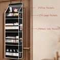 thumbnail image 4 of VOZOGO 2 Pack Over the Door Organizer 28 Pockets,Extra Large Behind Door Storage of 4 Tier,Over the Door Storage,Door Hanging Organizer for Closet,Diaper Organizer,Toy Storage,Black, 4 of 8