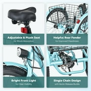 Viribus 24 Electric Tricycle for Adults with 7 Speeds 36V 13Ah Battery 350W Motor UL 2271 Green