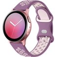 thumbnail image 1 of Bandas compatibles con Samsung Galaxy Active 2 Band 40 mm 44 mm, correa de silicona transpirable de 20 mm para Galaxy Watch 3 41 mm/galaxy Watch 42 mm/gear S2 Classic, 1 of 5