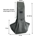 thumbnail image 2 of Fraise Dog Sling - Suitable for Small Dogs, Easily Holds 3-15lbs Pets, Adjustable Padded Shoulder Straps with Pocket, Reduce Neck Shoulder Stress, Designed for Everyday Travel (LightGray), 2 of 6