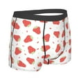thumbnail image 2 of KLL Hand Drawn Strawberry Men's Cotton Boxer Briefs Underwear-Large, 2 of 8