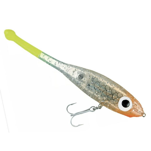 B&L Paul Browns CKD-07 Devil Silver/Chartreuse Soft Bait Twitch Fishing Lure