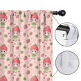thumbnail image 4 of Blackout Kids Curtains,Strawberry Princess Pattern Childrens Insulated Curtains Set Of 2,Bedroom Essentials,Toddler Room Decor 42"x54", 4 of 5