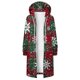 thumbnail image 3 of Puntoco-Chaqueta con capucha para mujer, suéter con capucha de manga holgada con estampado de Feliz Navidad, Chaqueta larga, liquidación de Navidad Puntoco Puntoco-1570, 3 of 6