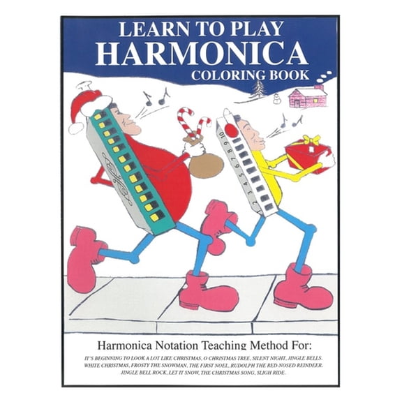 Learn to Play Harmonica: (Coloring Book), (Hardcover)