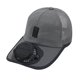 thumbnail image 5 of Gorra con ventilador solar transpirable y recargable con energía solar para playa, deportes y compras. Gris oscuro, 5 of 8