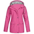 thumbnail image 2 of Fluffy Jacket Women Solid Color Coat Windproof Outer Coat Long Sleeve Cardigan Warm Winter Overcoat Button Down Overcoat, 2 of 3