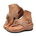 thumbnail image 3 of DAFEI Summer Sandals Ergonomic Design Wedge Toe Sandals Mitigate Foot Fatigue Comfortable and Functional Shoes, 3 of 8