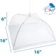 thumbnail image 2 of Carpa de malla para alimentos LNGOOR, 40,6 x 40,6 cm, paquete de 2, cubiertas de nailon blancas, carpas plegables con mosquitera, mosquitera para patio, ideal para acampar al aire libre, picnics,, 2 of 7