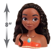 Disney Princess Moana Styling Head, 14-pieces, Pretend Play, Kids Toys for Ages 3 up