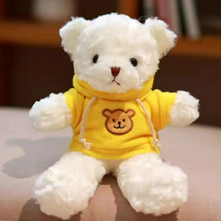 Nuolin 1pcs 30cm soft knitted sweater casual bear cute plush toy