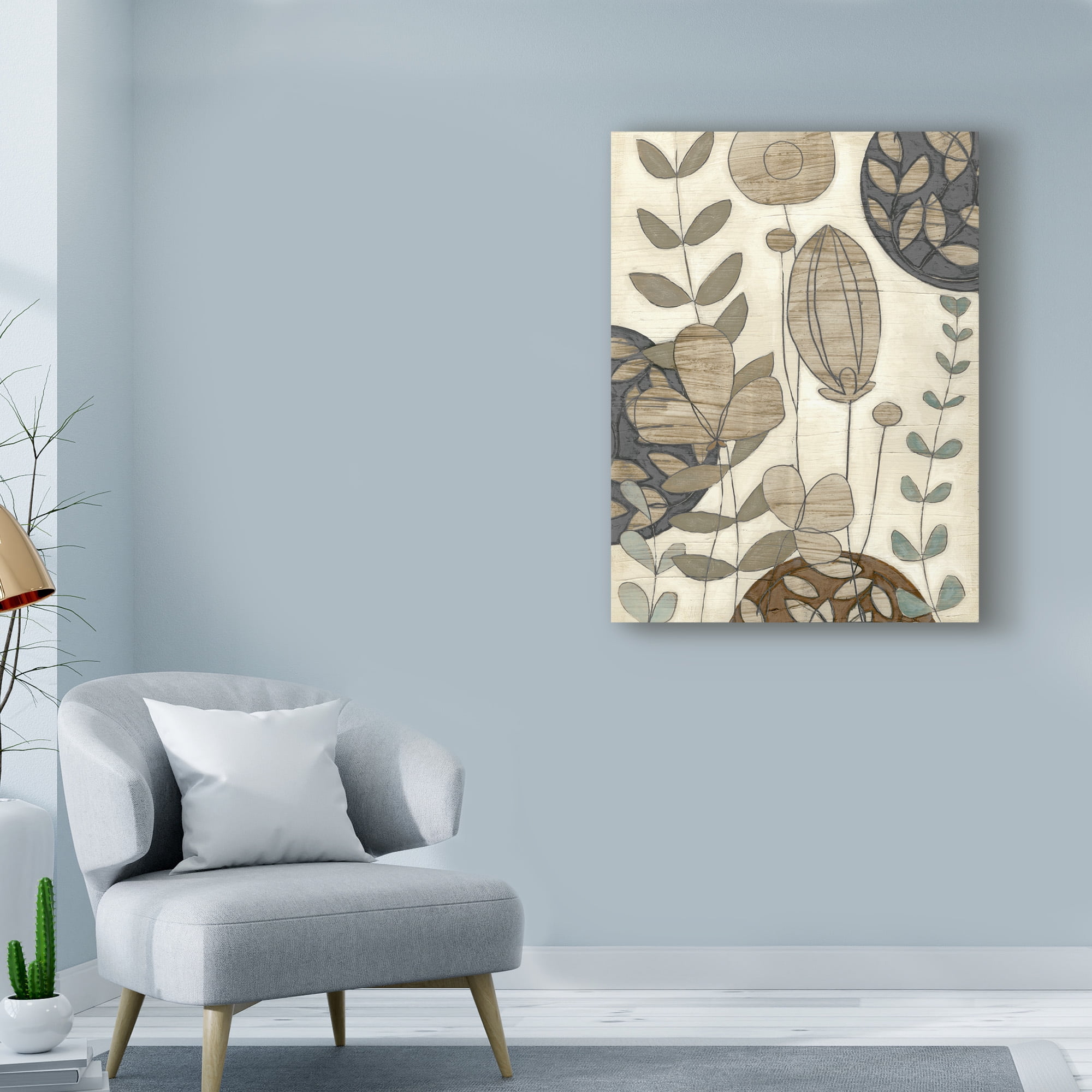 Trademark Fine Art 'Garden Contours I' Canvas Art by June Erica Vess