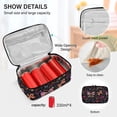 thumbnail image 2 of ALAZA Leopard Bow Lunch Box Insulated Cooler Tote Bag Reusable School Picnic Travel Office, 2 of 7
