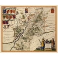 thumbnail image 2 of Jansson 14x12 White Modern Wood Framed Museum Art Print Titled - Glocestershire County England - Jansson 1646, 2 of 4
