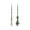 silver, variant on 2 Pcs Vintage Sewing Awls Tailors Awl Ergonomic Grip Metal Sewing Awl Tool for Leather Work Embroidery Stitching