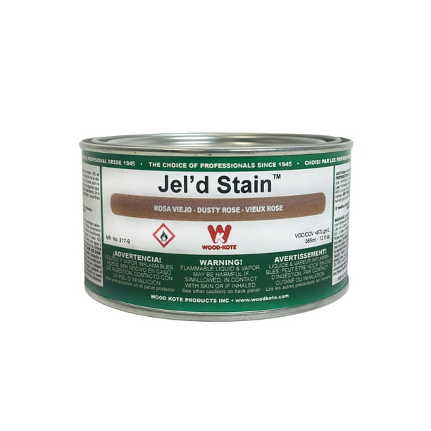 Wood Kote Jel'd Stain, 12oz, Fast Drying SemiTransparent Wood Stain