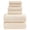 Beige, variant on Smuge 6 Piece Dark Gray Bath Towel Set, 2 Bath Towels, 2 Hand Towels, 2 Washcloths, Soft Microfiber Shower Towel for Bathroom