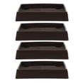 thumbnail image 1 of KAKOWELY 4Pcs Furniture Caster Cups Furniture Pads Grippers Floor Protectors for Sofa Bed,3.35X"X3.35"X0.59", 1 of 4