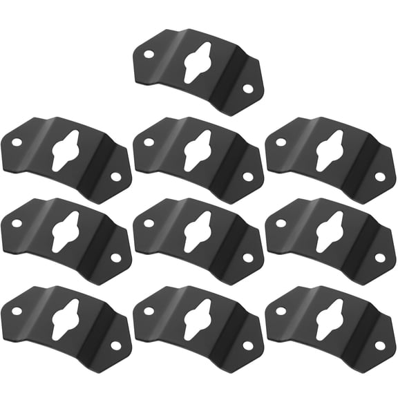 LABRIMP Keyhole Speaker Brackets Heavy Duty Iron Wall Mount Black for Storage Use 20Pcs