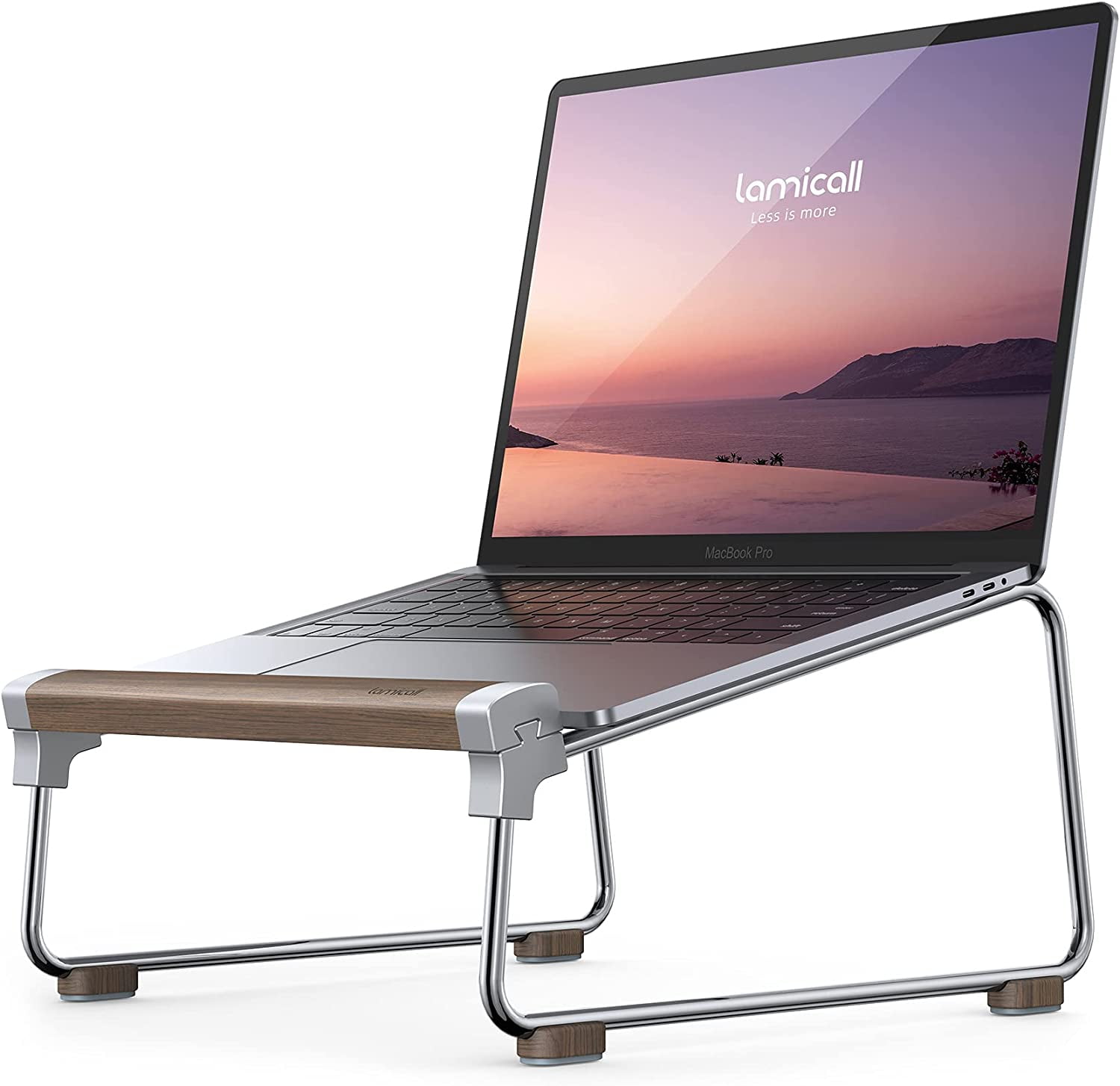 Lamicall Laptop Stand for Desk, Laptop Riser Portable Detachable