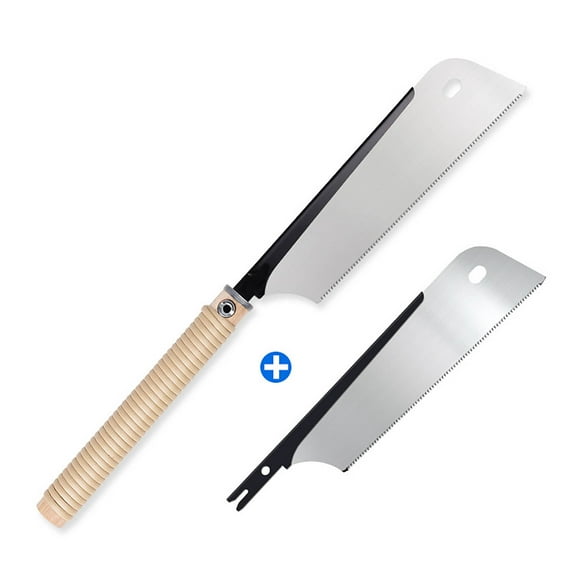 WIZUTIZ Japanese Pull Saw Hand Saw With Double Edges Of Replaceable Blade Cut Saw And Light Woodworking Tools Gifts For Men And Women Household Items for New Apartment The Best of Both Worlds