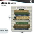 thumbnail image 4 of Stupell Industries Cottage Lake Living Book Stack Canvas Art, 36 x 48, by Giao Williams, 4 of 8